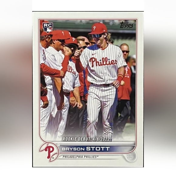 Bryson Stott ⚾ MLB Baseball Trading Cards Lot 🔥 Philadelphia Phillies - Picture 3 of 3
